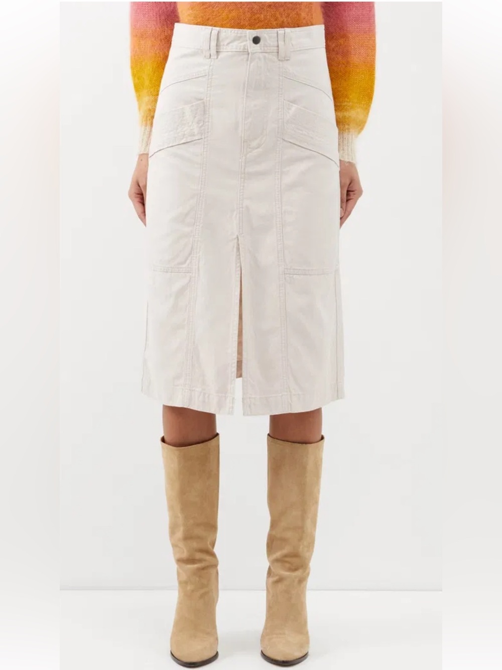 Isabel Marant Etoile Prime High-Rise Midi Skirt FR32
